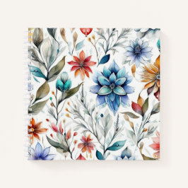 Wasserfarbenblüten Notizbuch