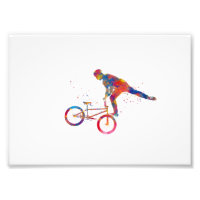 Wasserfarbenbmx-Radrennen