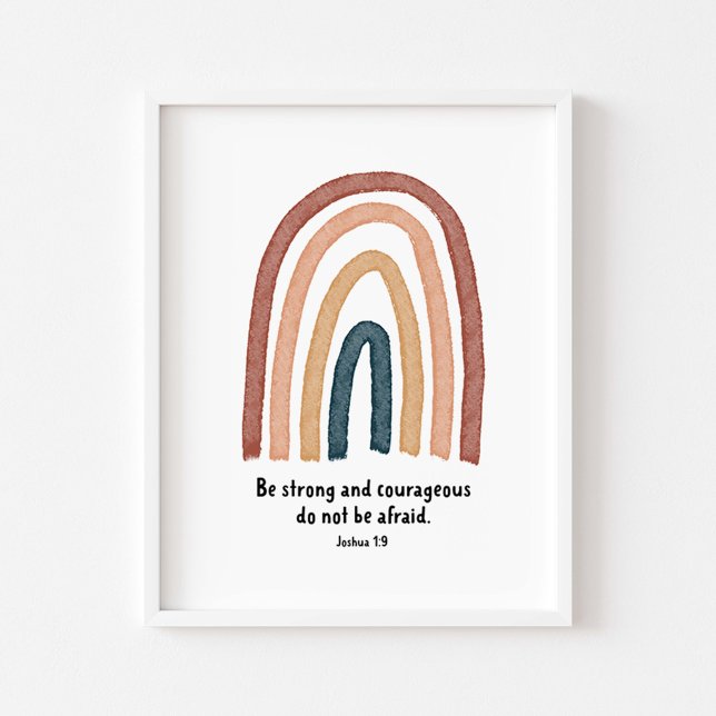 Wasserfarbenboho sein starkes und mutiges Poster (Von Creator hochgeladen)