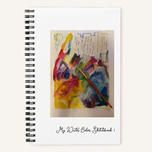 Wasserfarbendiagramm Notizbuch (Vorderseite)
