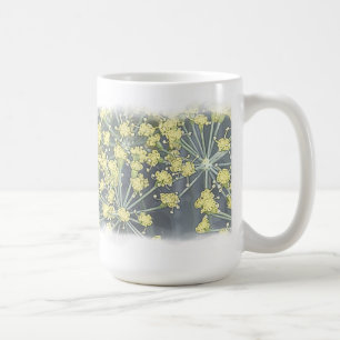 Wasserfarbendill in Weiß Tasse