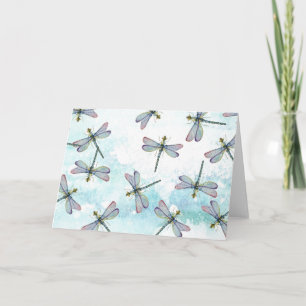Wasserfarbendrachenfliegen Karte