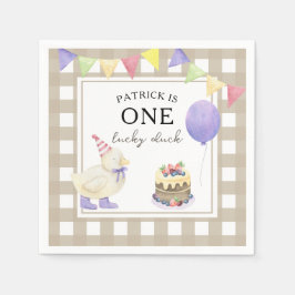 Wasserfarbendusche 1. Geburtstag Serviette