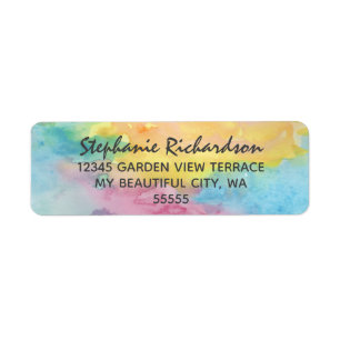 Wasserfarbene Abstrakte whimsical farbige Hochzeit