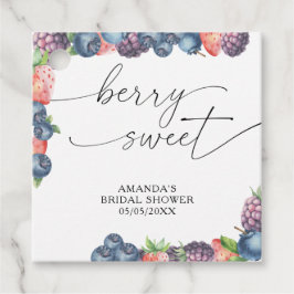 Wasserfarbene Beeren - Süßbeerentext Geschenkanhänger