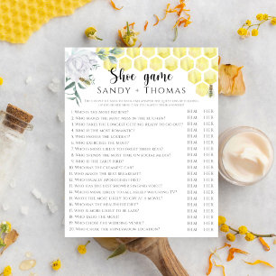 Wasserfarbene Biene - Brautparty-Spiel