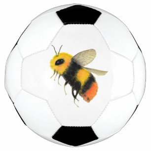 Wasserfarbene Biene Fußball