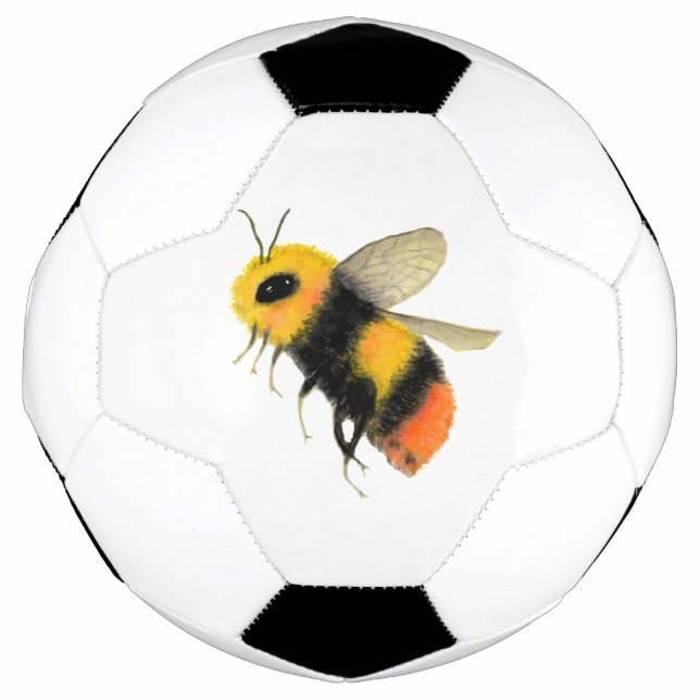 Wasserfarbene Biene Fußball (Vorderseite)