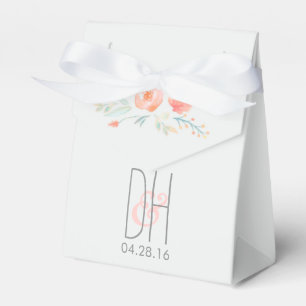 Wasserfarbene Blume Hochzeit Geschenkschachtel