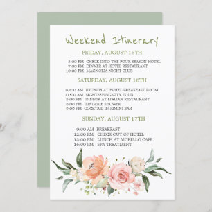 Wasserfarbene Blumen Bachelorette Einladung