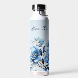 Wasserfarbene Blumen Wasserflasche Trinkflasche