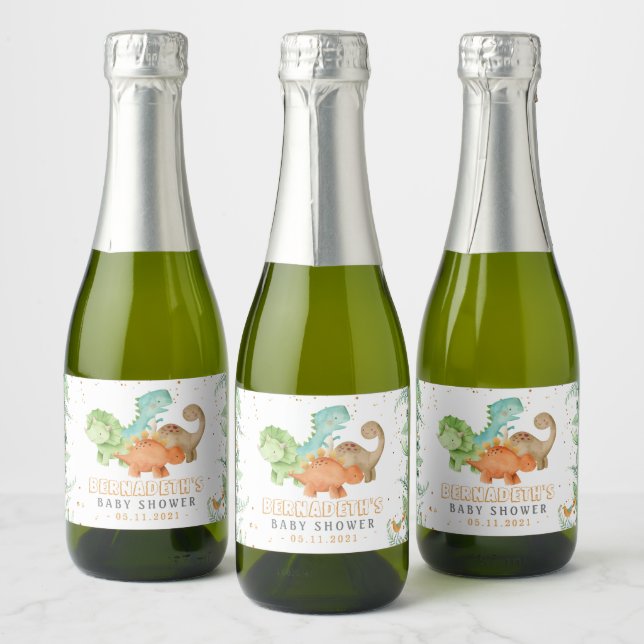 Wasserfarbene Dinosaurier Kinderdusche Sparkling (Flaschen)
