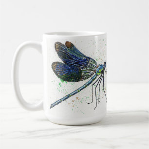 Wasserfarbene Dragonfly-Tasse Kaffeetasse