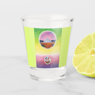 Wasserfarbene Fantasy Dimensions Pyramide Dream We Schnapsglas