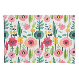 Wasserfarbene Frühlingsblumen Elegante Kissenbezug