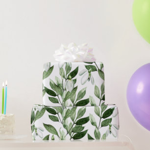 Wasserfarbene Frühlingsblumen Geschenkpapier