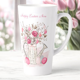 Wasserfarbene Frühlingsblumen Ostern Personalisier Milchtasse