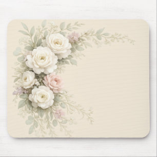 Wasserfarbene Gartenrosen für Zeitlosigkeit Mousepad