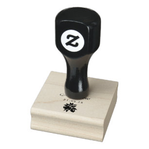 Wasserfarbene Girlande Mediterrane Zitrus-Hochzeit Gummistempel