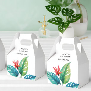 Wasserfarbene Grünanlagen Botanischer Garten Hochz Geschenkschachtel