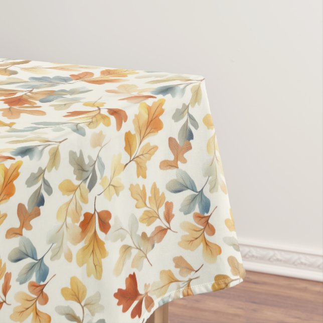 Wasserfarbene Herbstleaves - Gemütliche Herbstland Tischdecke (Beispiel)