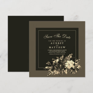 Wasserfarbene Hochzeit im Herbst Save The Date