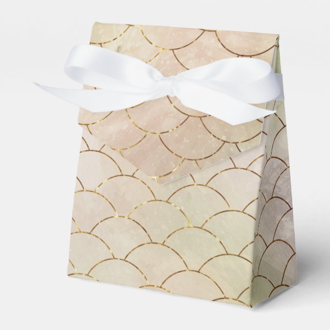 Wasserfarbene Imitate Foil Mermaid Scales Geschenkschachtel (Vorderseite)