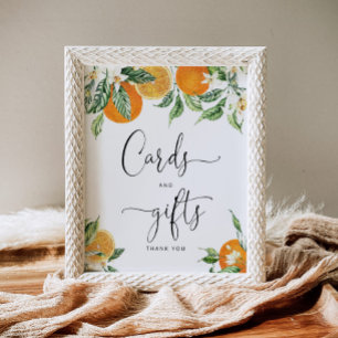 Wasserfarbene kleine Süsse-Karten und Geschenkpost Poster