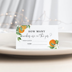 Wasserfarbene kleine Süsse schätzen, wie viele Bon Begleitkarte