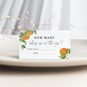 Wasserfarbene kleine Süsse schätzen, wie viele Süs Begleitkarte