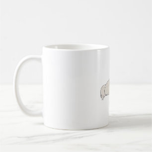 Wasserfarbene Kunst der Kranichart Whooping Crane Kaffeetasse