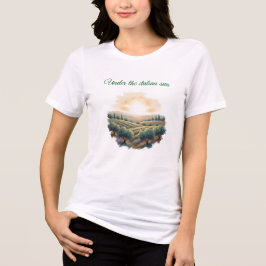 Wasserfarbene Landschaft Toskana Italien Oliver Tr Tri-Blend Shirt