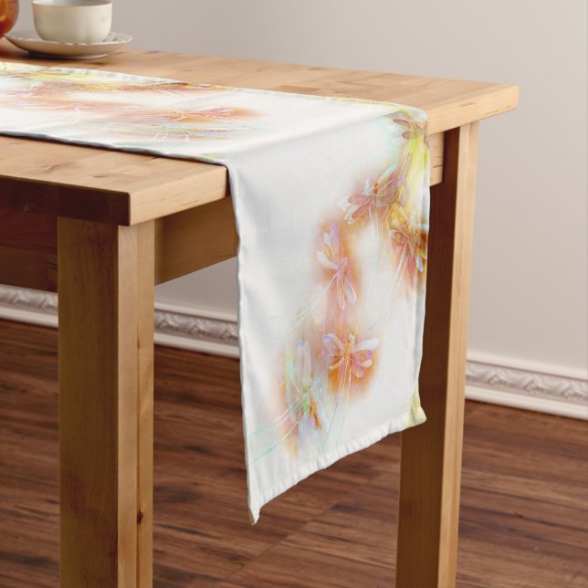 Wasserfarbene Libellen Mittelgroßer Tischläufer (Beispiel)