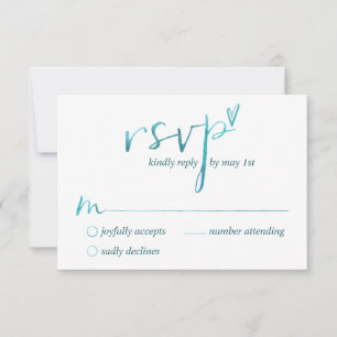 Wasserfarbene Liebe ist Liebe Gay RSVP Cards Karte