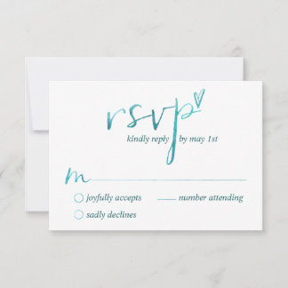 Wasserfarbene Liebe ist Liebe Gay RSVP Cards Karte