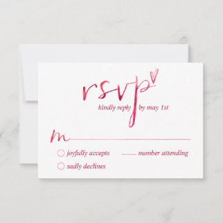 Wasserfarbene Liebe ist Liebe Gay RSVP Cards Karte