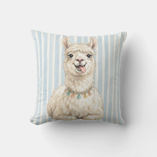 Wasserfarbene Llama-Farmtier-Kissenhülle Kissen