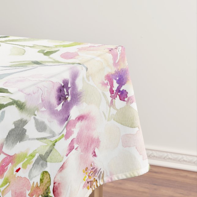 Wasserfarbene lose, ausdrucksstarke Feder Tischdecke (Beispiel)