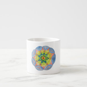 Wasserfarbene Mandala Guten Morgen Tasse