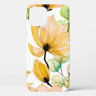Wasserfarbene nahtlose Muster mit Magnolienblüten Case-Mate iPhone Hülle