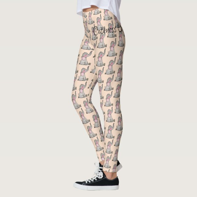 Wasserfarbene Niedliche Babynahrung mit Blush & Bl Leggings (Links)