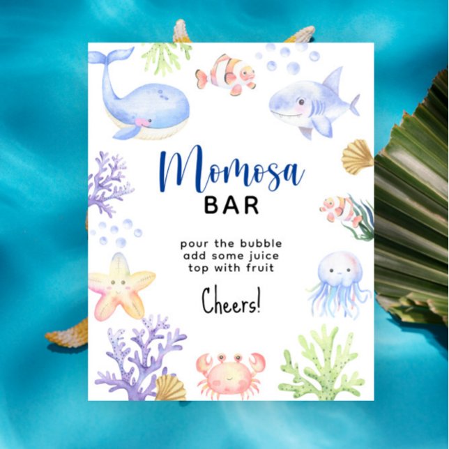 Wasserfarbene Ozeane - Momosa-Bar Poster (Von Creator hochgeladen)