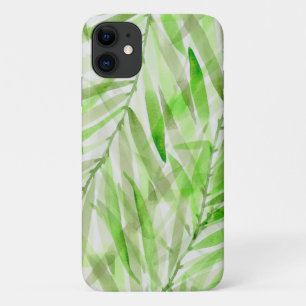Wasserfarbene Palmen Hawaiianisch Tropisch in Lime Case-Mate iPhone Hülle