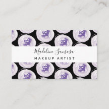 Wasserfarbene Poppies Lila Makeup Artist