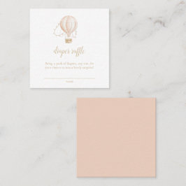 Wasserfarbene Rosa Babydusche Windelwaschkarte Quadratische Visitenkarte