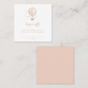 Wasserfarbene Rosa Babydusche Windelwaschkarte Quadratische Visitenkarte