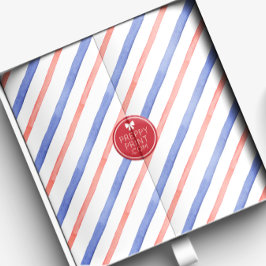 Wasserfarbene rote und blaue Trennstreifen Seidenpapier