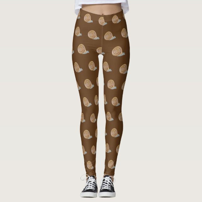 Wasserfarbene Schnecke Leggings (Vorderseite)