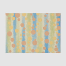 Wasserfarbene senkrechte Polka-Punkte Seidenpapier