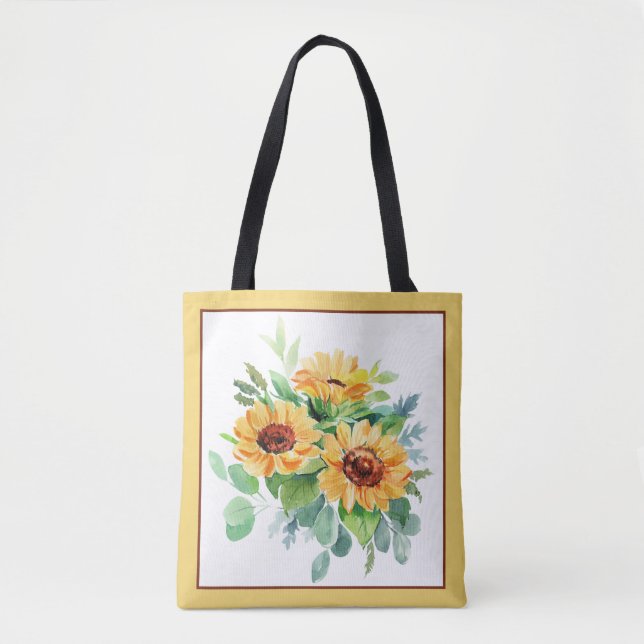 Wasserfarbene Sonnenblumen (Vorderseite)
